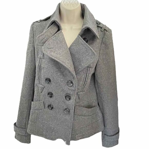 Buffalo David Bitton ~ Peabody ~ Grey Wool Coat ~ size Medium - Picture 1 of 14